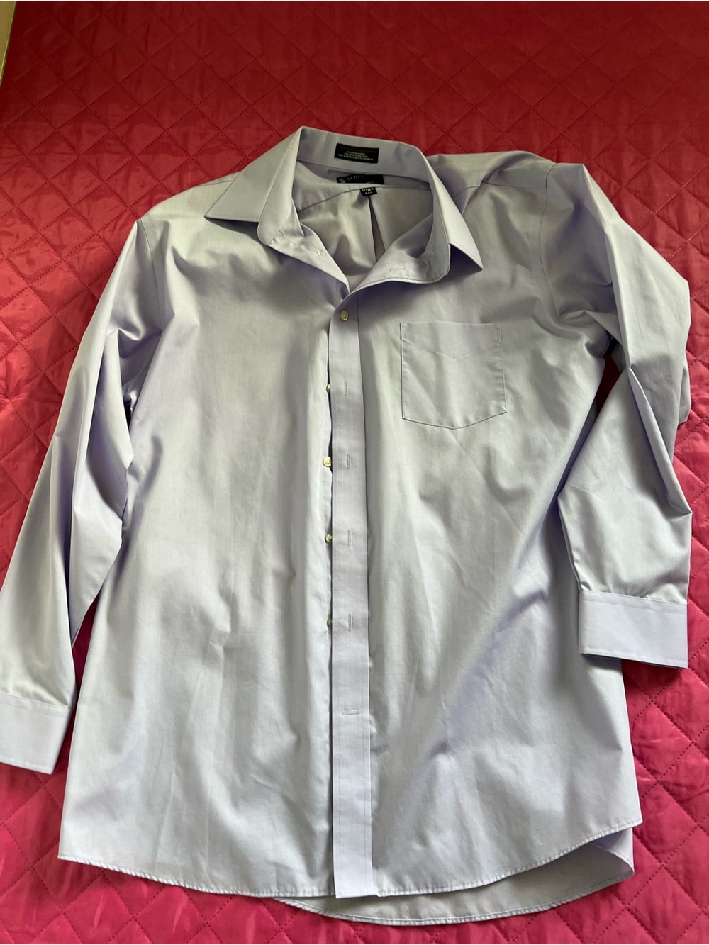 Stafford Light Lavender Men's Dress Shirt - Button Front